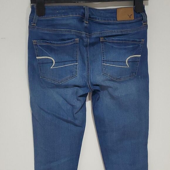 𝅺american Eagle super stretch 28x32 size 4 jeggings - Picture 4 of 8